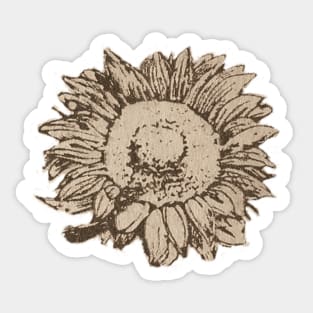 Sunflower Antique Sticker
